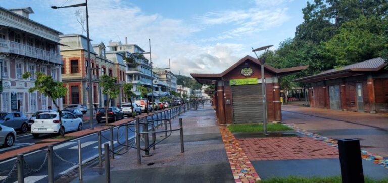 Downtown Fort-de-France (. Martinique, the Caribbean Island of Flowers