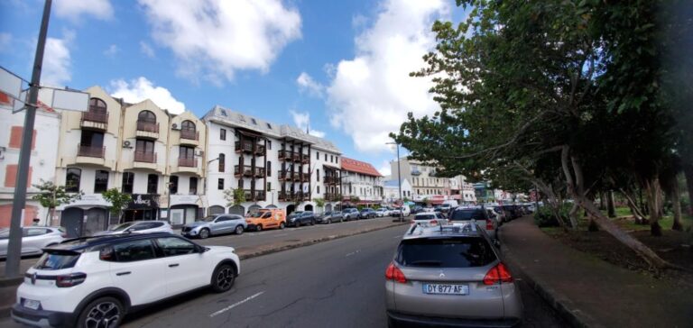 Downtown Fort-de-France. Martinique, the Caribbean Island of Flowers
