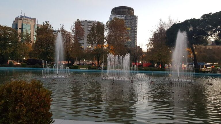 Downtown Tirana. Albania is the most hospitable country in Europe