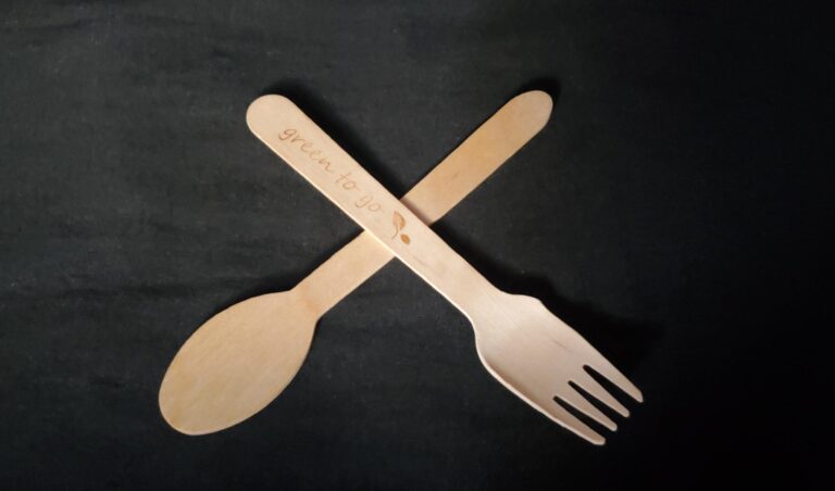 Eco-friendly wooden cutlery .Grenada, the Spice Isle of the Caribbean