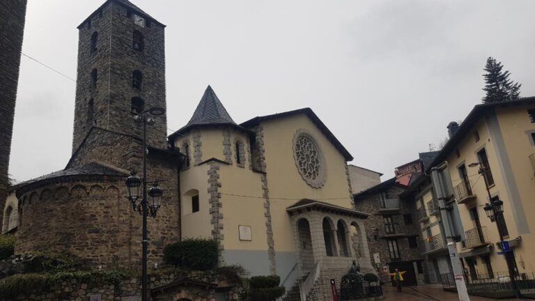 Esglesia de Sant Esteve. Andorra, the country of the Pyrenees