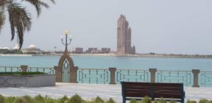Corniche Beach area - – Abu Dhabi U.A.E Female Solo travels in the Middle East.