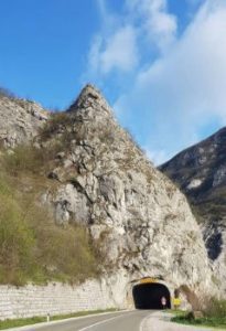 Roads cut through rocks to/from Pirot and Nis - Serbia