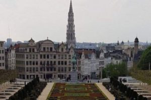 View of the Town Hall- Brussels Belgium. Female solo travels in Europe