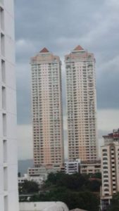 Beautiful twin towers in Panama.