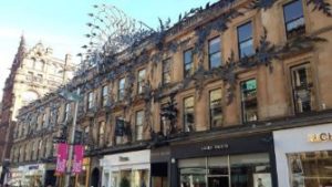 Beautiful buildings downtown - Glasgow Scotland