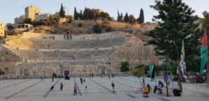 Roman Amphitheater – Amman Jordan. Female Solo travels in the Middle East