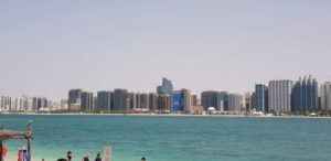 Corniche Beach area - – Abu Dhabi U.A.E. Female Solo travels in the Middle East