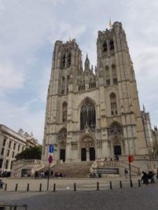 St. Michael and St. Gudula Cathedral. Female solo travels in Europe