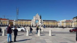 Praca do Comercio Square - Lisbon Portugal. Female solo travels in Europe
