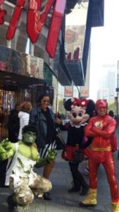 The famous Time Square and its characters – New York U.S.A