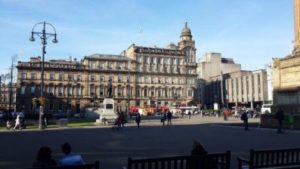 Beautiful buildings downtown - Glasgow Scotland