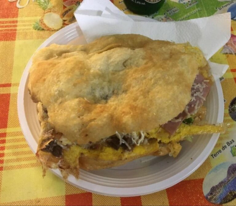 Fish Bokit. Guadeloupe, the butterfly-shaped isles of the Caribbean