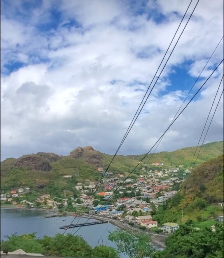 Gorgeous views of the coastline in Barrouallie. St. Vincent and the Grenadines the Gem of the Antilles