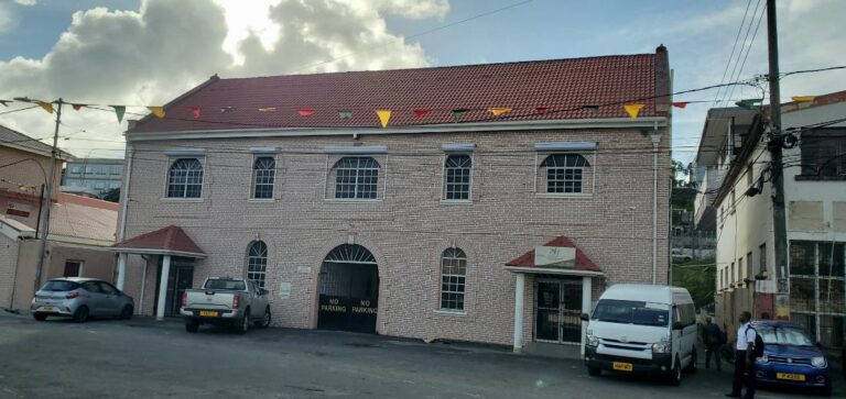 Healthcare Building in the city. Grenada, the Spice Isle of the Caribbean