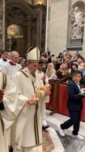 Pope Francis Christmas mass 2019. Vatican City the smallest country in the world