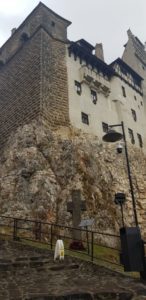 built on a rock Bran “Dracula” Castle. Romania - Home of Bran “Dracula” Castle