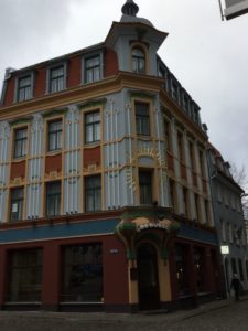 Corner House in Old Town Riga, ,Riga the Art Nouveau city of Latvia