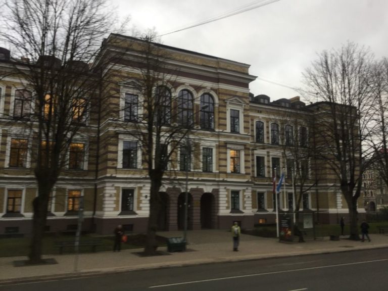 Antique buildings in Old Town Riga