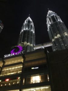 KLCC Tower – Kuala Lumpur Malaysia. Female solo traveller in Asia