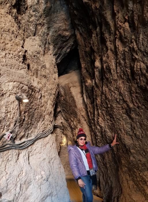 Inside Areni Bird Cage Cave. Armenia, the first country to accept Christianity