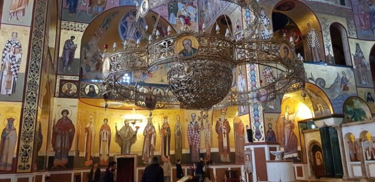 The interior of the Cathedral of Christ’s Resurrection. Montenegro the land of the black mountains