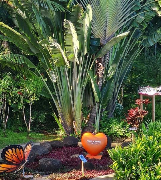Jardin de Valombreuse. Guadeloupe, the butterfly-shaped isles of the Caribbean