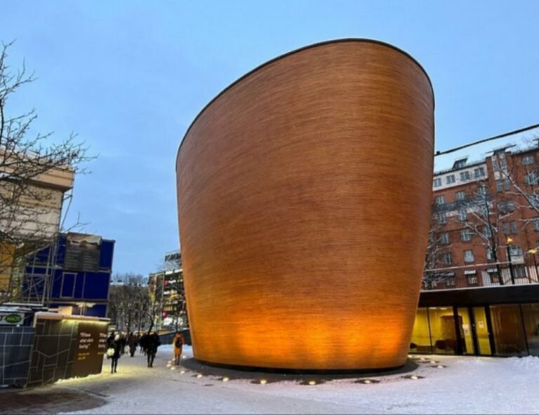 Kamppi Chapel of Silence. Finland is the happiest country on earth