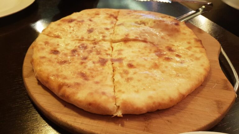 Khachapuri (flatbread with Potatoes inside). Georgia, the mystical transcontinental nation