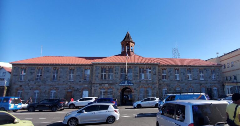 Kingstown police station. St. Vincent and the Grenadines the Gem of the Antilles