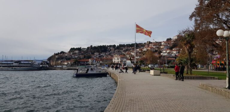 Lake Ohrid. North Macedonia - the birthplace of Mother Teresa