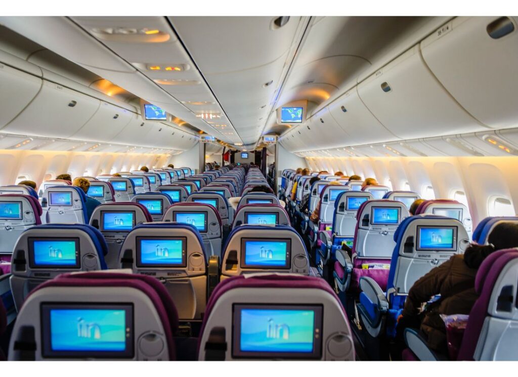 Cabin on a long plane ride. How to prepare and survive a long-haul flight