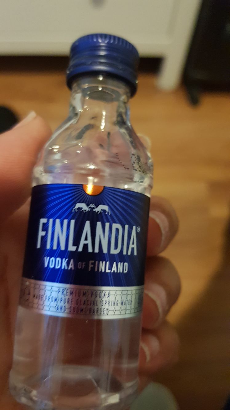 My Finlandia vodka. Finland is the happiest country on earth