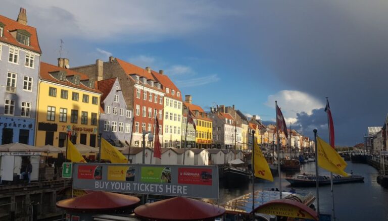 Denmark the land of the Vikings. Nyhavn waterfront Lego-style buildings