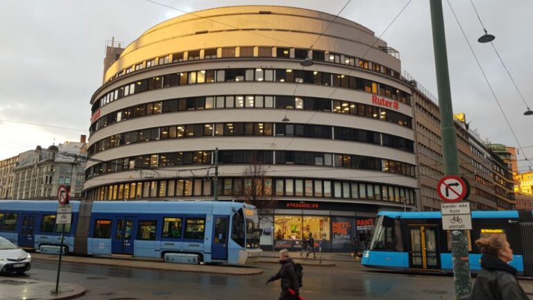 Oslo city center. Norway is home to the Midnight Sun and Polar Nights