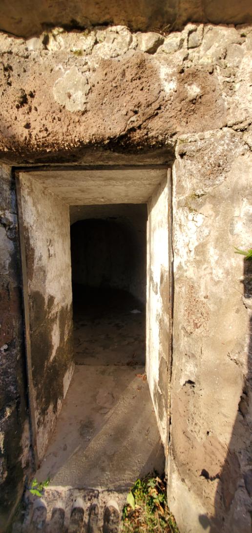 Passage-ways at at the Fort Frederick. Grenada, the Spice Isle of the Caribbean
