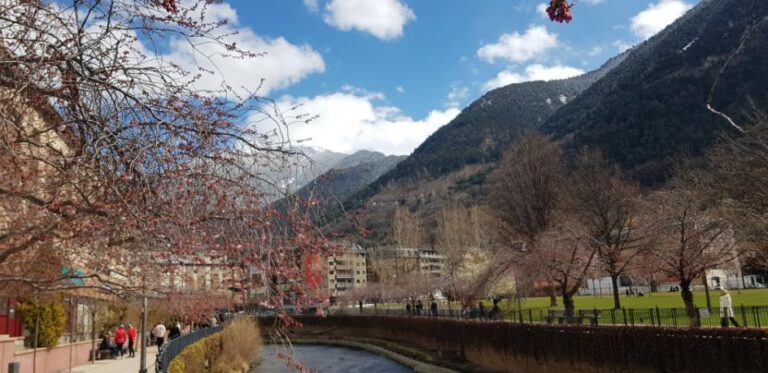 Passarel la del Parc Central. Andorra, the country of the Pyrenees