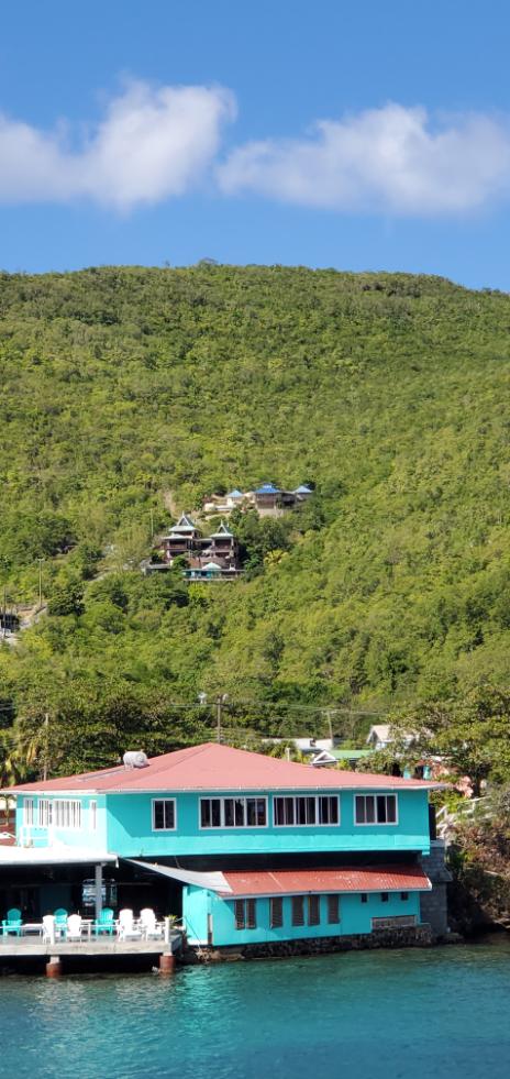 Perfect spot these homes in Bequia overlooking the sea. St. Vincent and the Grenadines the Gem of the Antilles