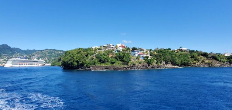Perfect spot these homes off Kingstown on the edge of island rock overlooking the sea. St. Vincent and the Grenadines the Gem of the Antilles
