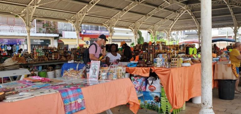 Pointe-a-Pitre Spice Market. Guadeloupe, the butterfly-shaped isles of the Caribbean