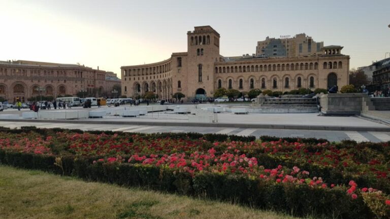 Republic Square. Armenia, the first country to accept Christianity