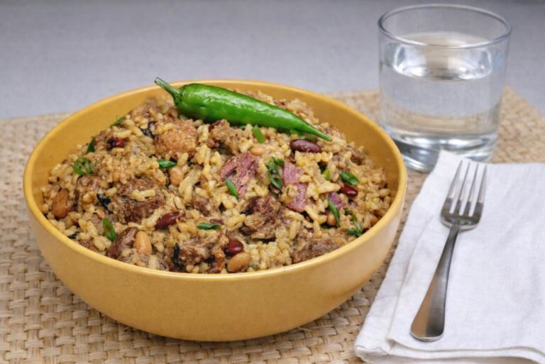 Rice Cook-up (Cook-up Rice) . Guyana, the Land of Many Waters