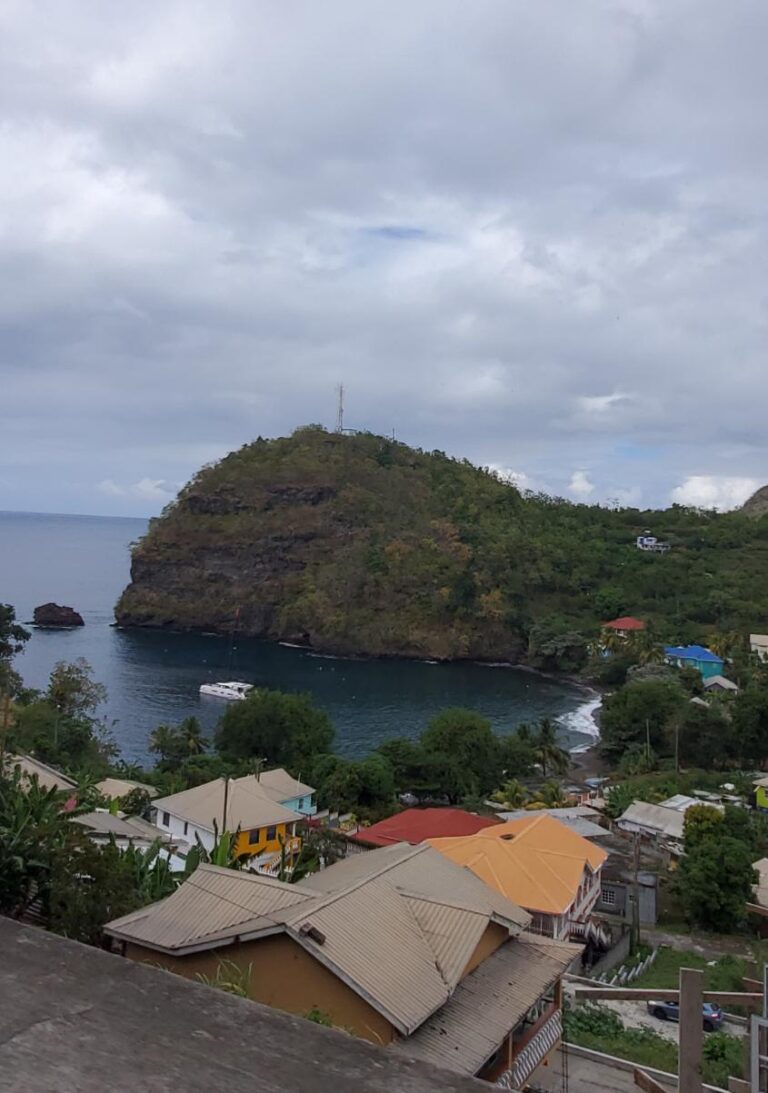 Rock formations off the coastline in Barrouallie. St. Vincent and the Grenadines the Gem of the Antilles