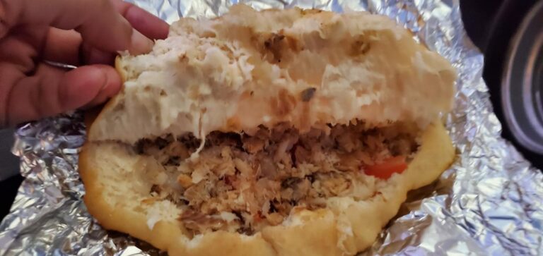 Saltfish Bokit. Guadeloupe, the butterfly-shaped isles of the Caribbean