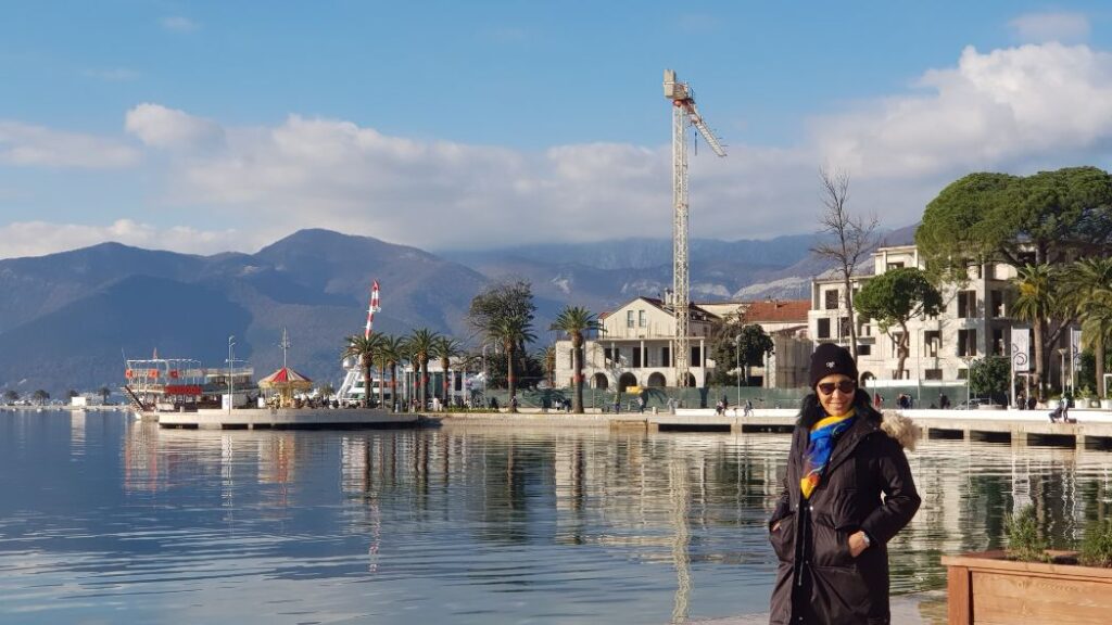 Scenic Tivat - Montenegro. Montenegro the land of the black mountains