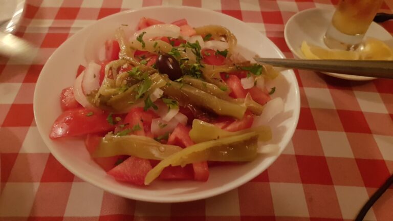 Shopska salad. North Macedonia - the birthplace of Mother Teresa