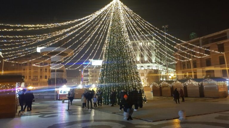Skopje - Christmas-ready. North Macedonia - the birthplace of Mother Teresa