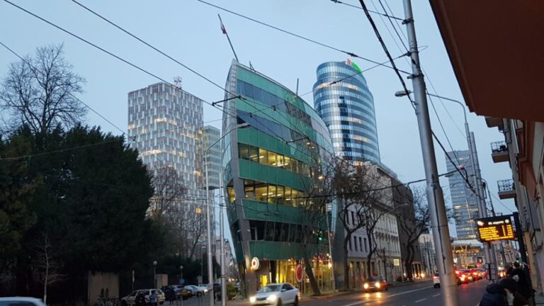 Slovakia, a Beauty in the Heart of Europe.. Sky Park offices and banks in Bratislava