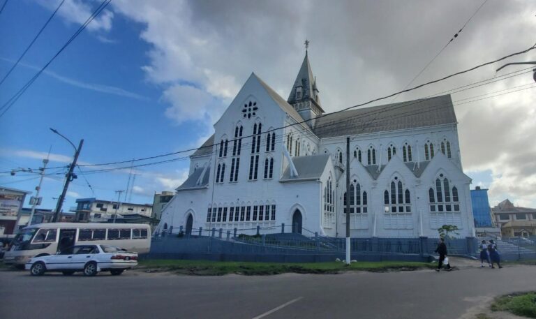 Signage at the Georgetown Kingston Seawall. Guyana, the Land of Many Waters