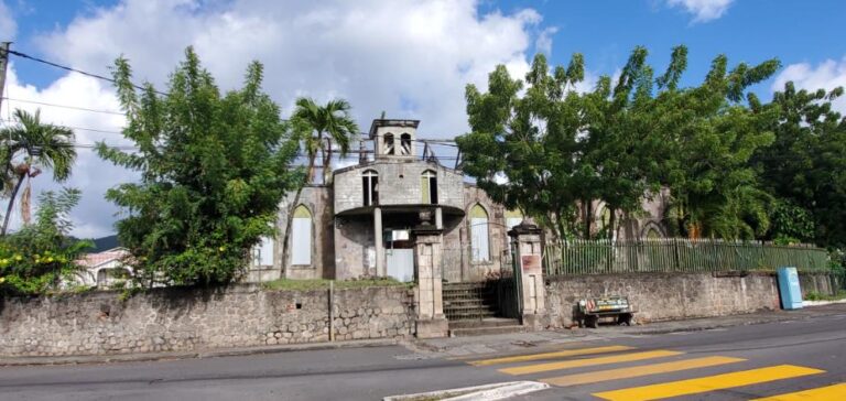 St. George's Anglican Church. Dominica, the Nature Island of the Caribbean.